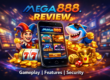 Mega888 mobile gaming promotion illustration