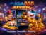 Mega888 mobile gaming promotion illustration